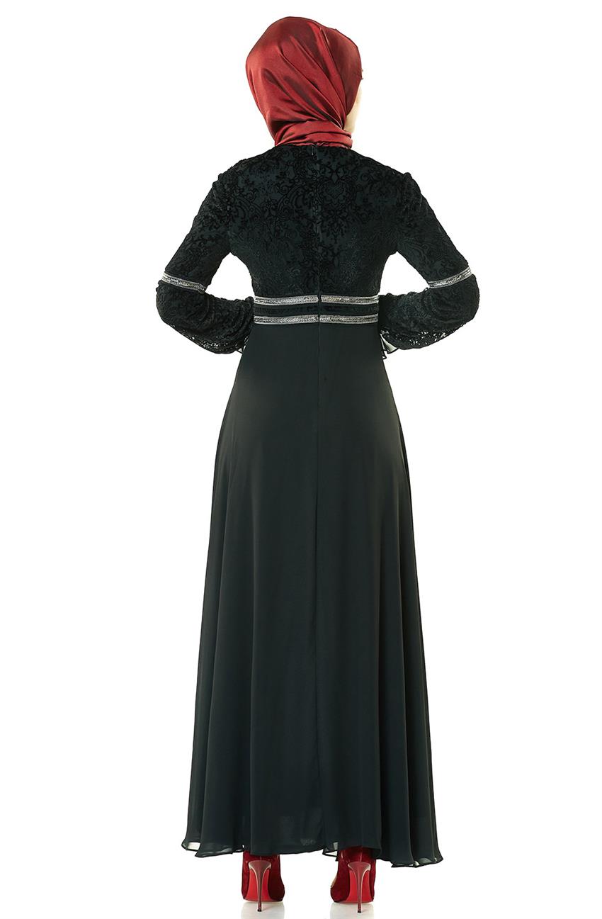 Basklı Dress-Black KA-A7-23099-12