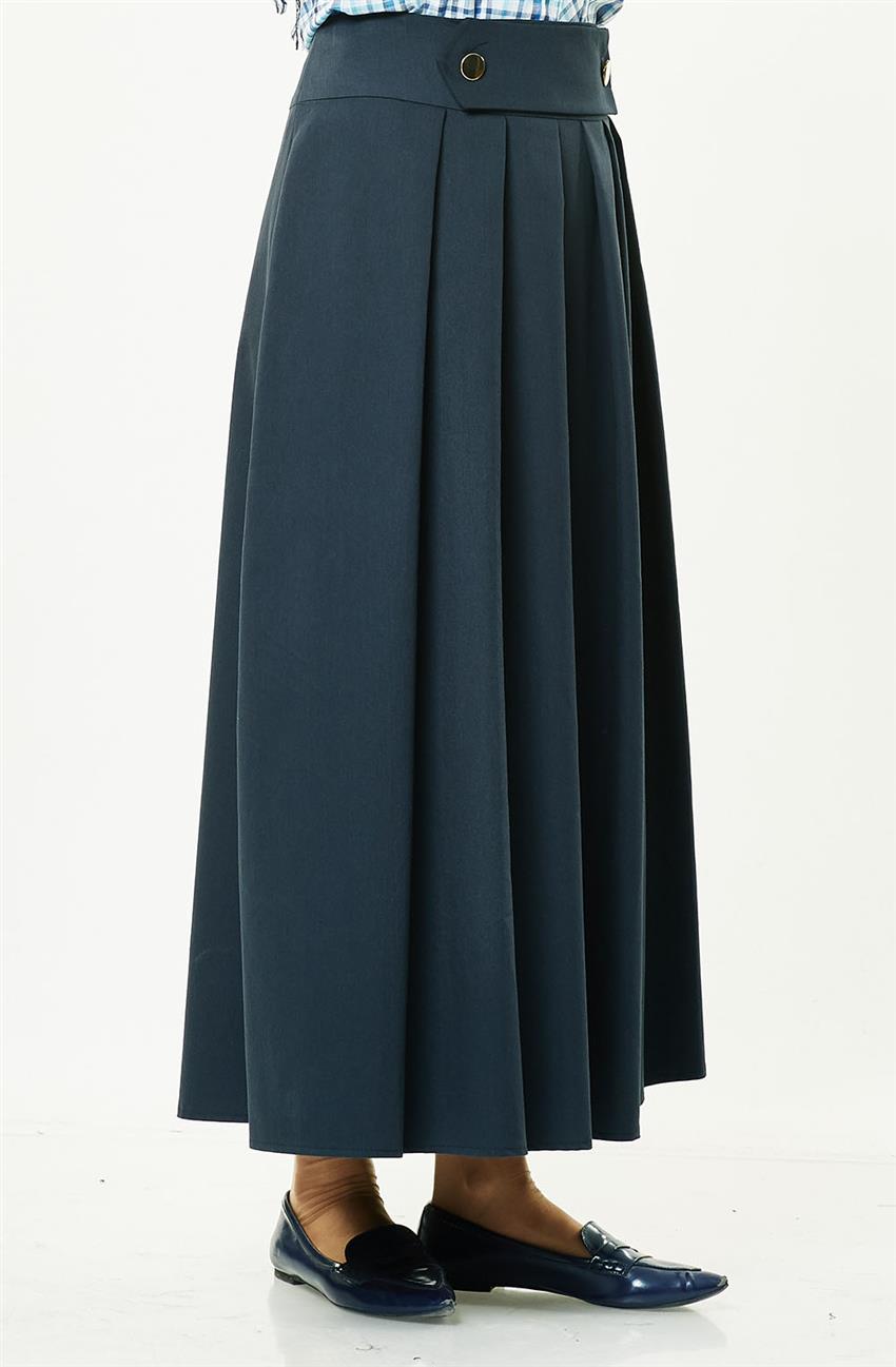 Skirt-Navy Blue 5258-17