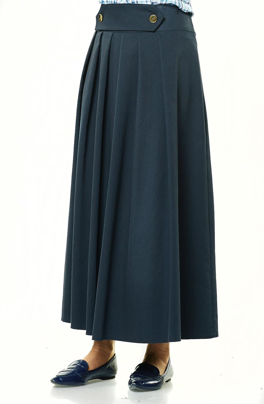 Skirt-Navy Blue 5258-17