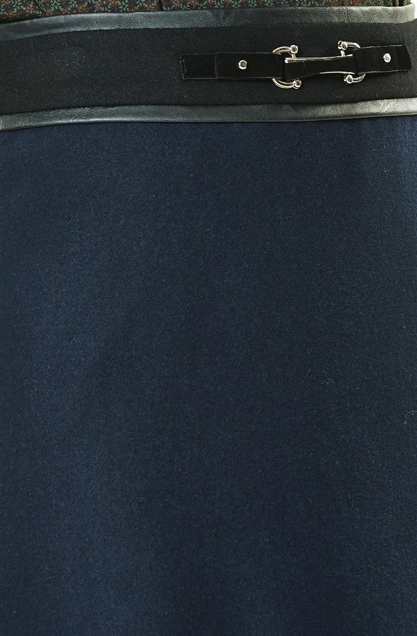 Skirt-Navy Blue KA-A7-12081-11