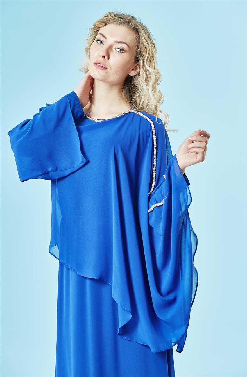 Greek فستان-أزرق ar-64028-70