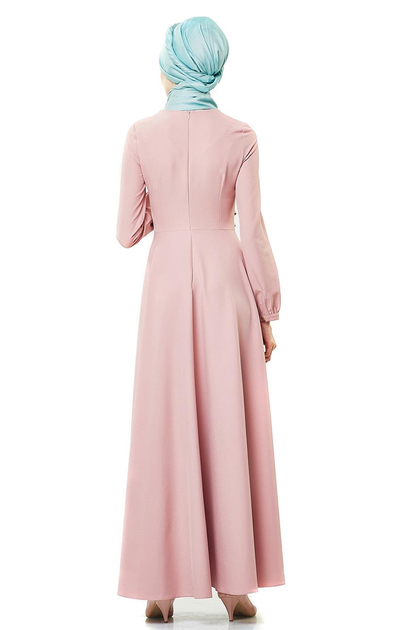فستان سهرة فستان-لون البودرة PN8079-41