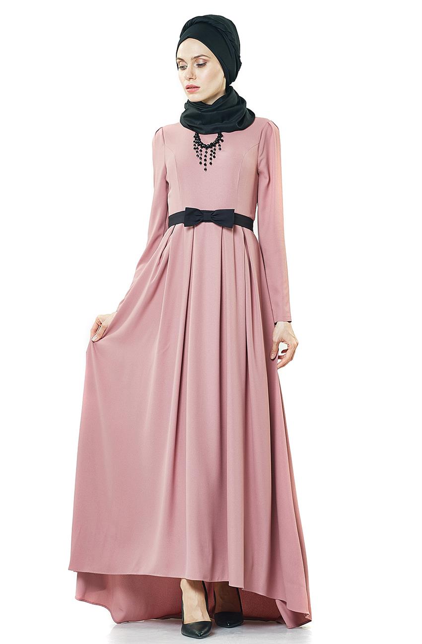 فستان سهرة فستان-لون البودرة PN8118-41