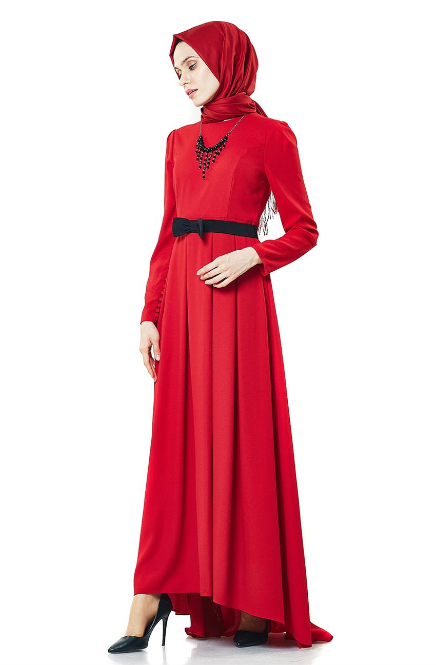 فستان سهرة فستان-أحمر PN8118-34