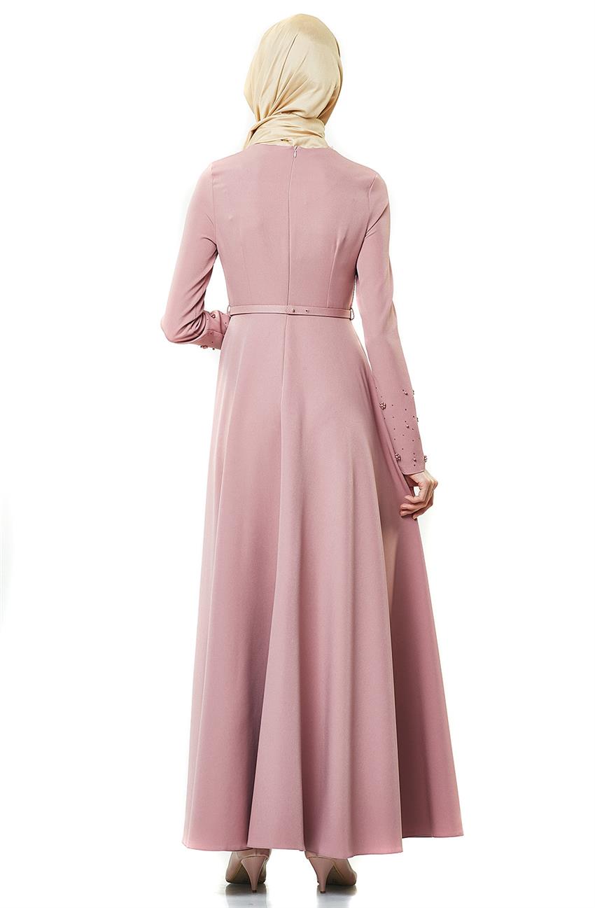 فستان سهرة فستان-لون البودرة PN8155-41
