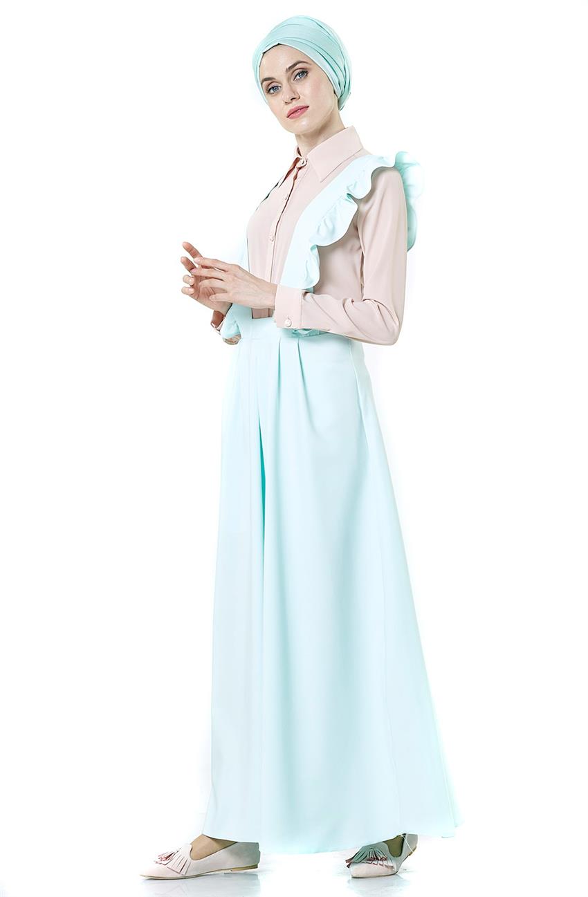 Askılı Jile Mint Elbise 1805-24