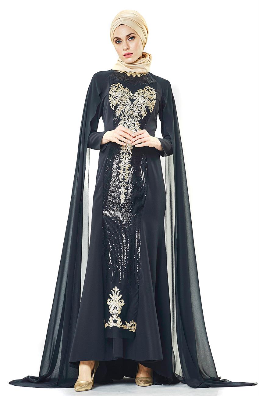 Evening Dress Dress-Black 1861-01