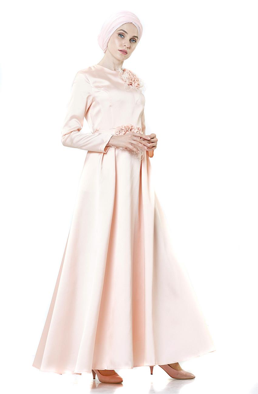 فستان سهرة فستان-لون البودرة ar-1864-41