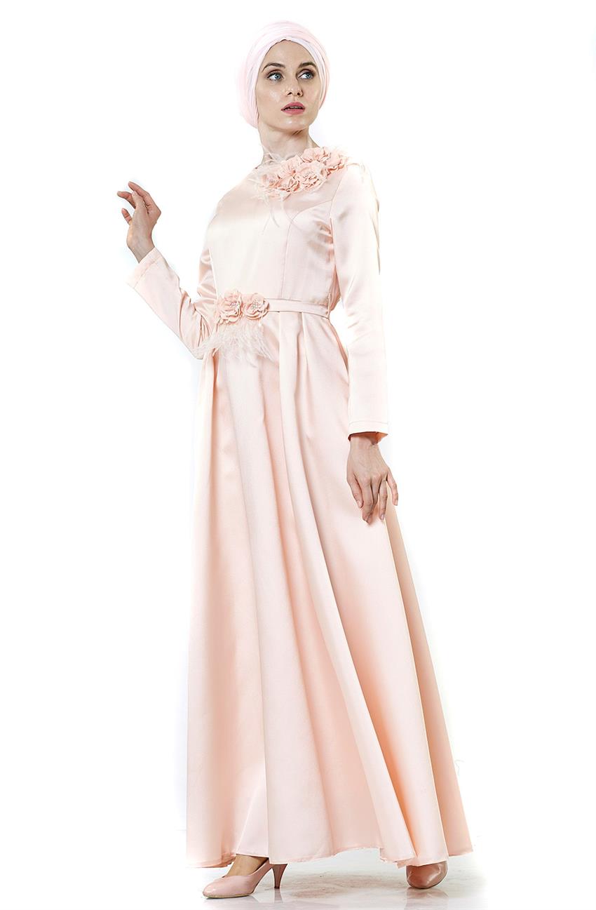 فستان سهرة فستان-لون البودرة ar-1864-41