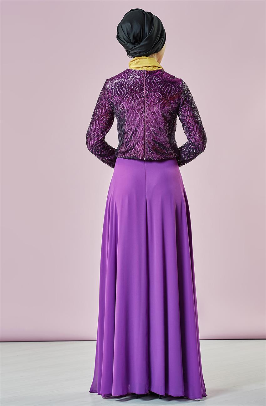 Evening Dress Suit-Purple 7YA10036-45