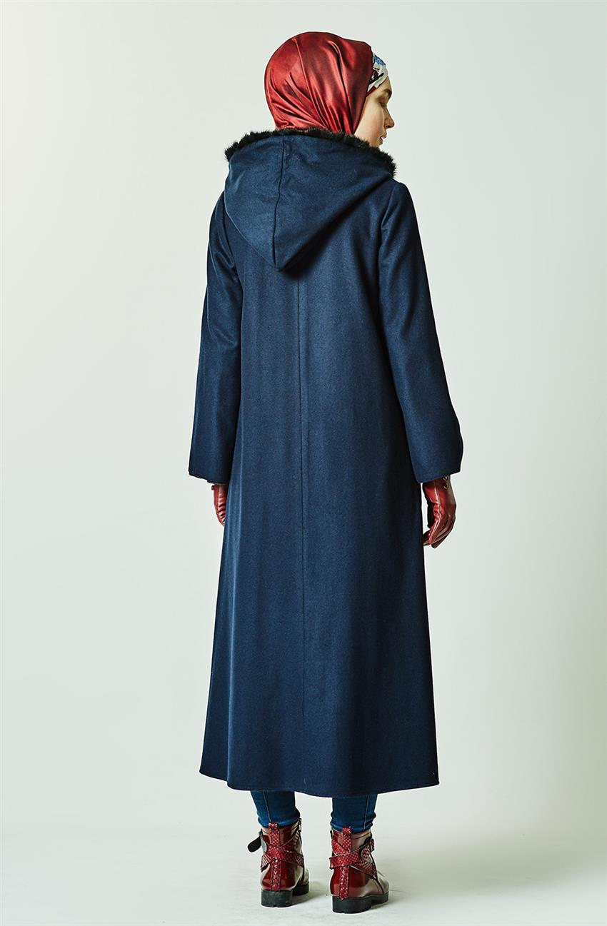 Coat-Smoked Navy Blue KA-A7-25146-4811