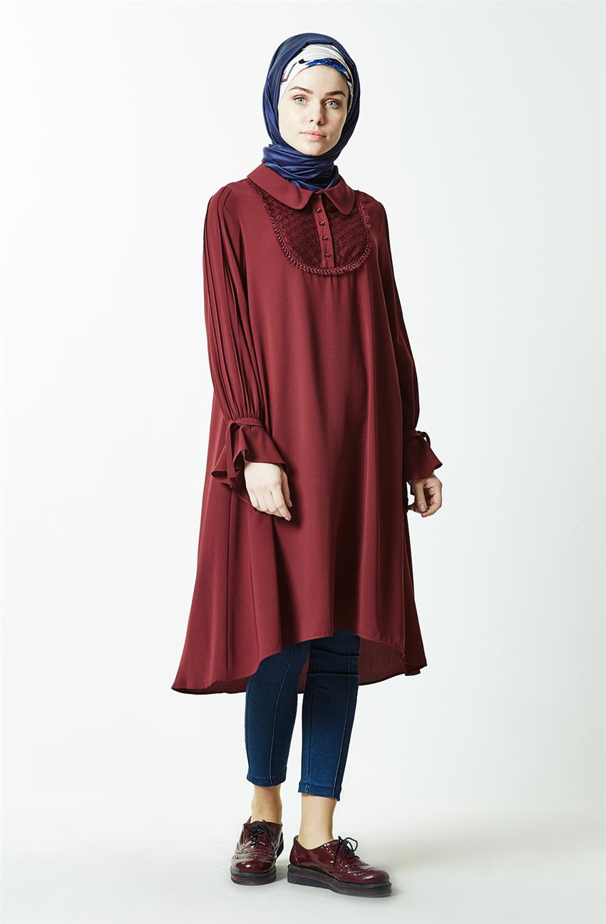 Kyr Tunic-Claret Red KY-A7-81019-26