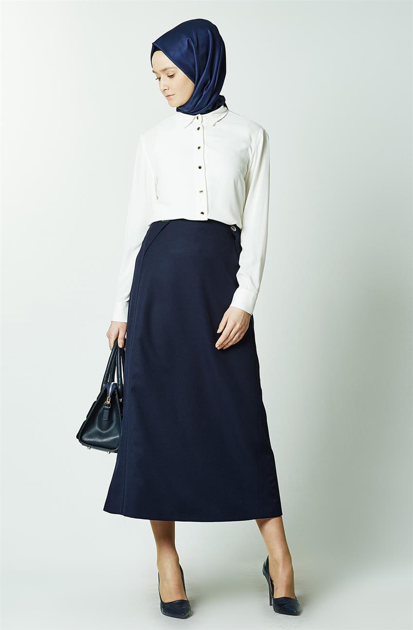 Skirt-Navy Blue 7K1436-17