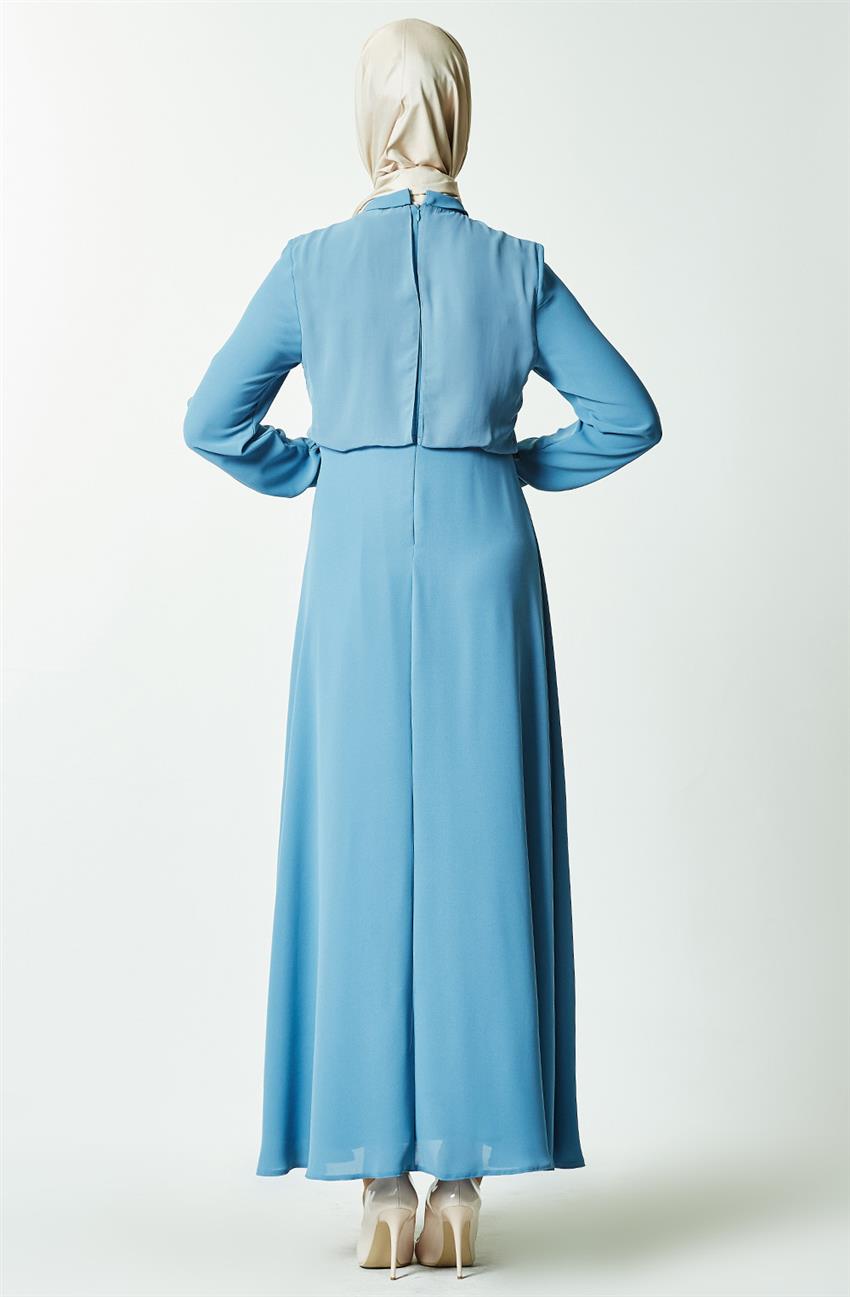 Evening Dress-Gray Blue 7K9415-0470