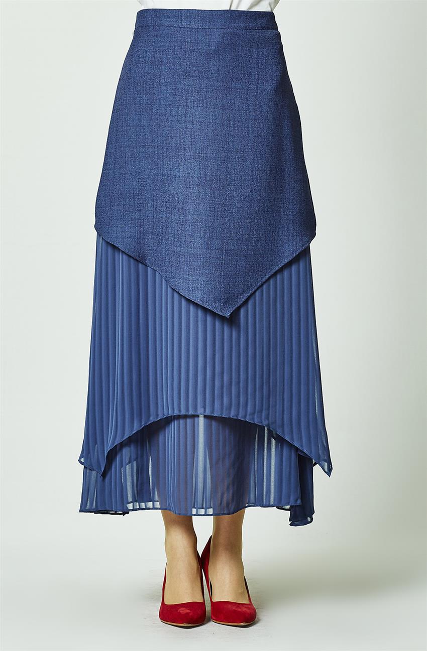 Abete Skirt-Navy Blue 51003-17
