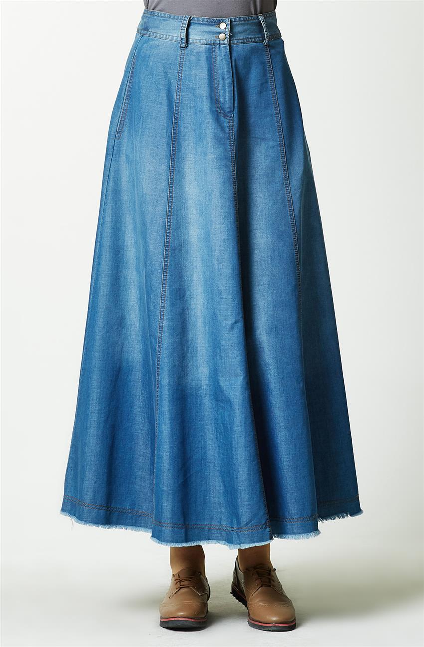 Skirt-Navy Blue 5260-17
