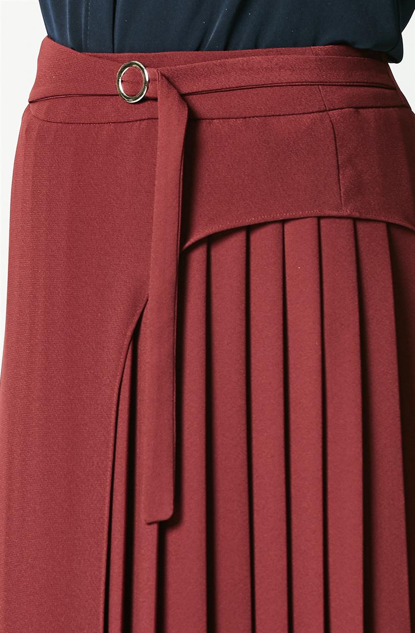 Skirt-Claret Red KA-A7-12042-26