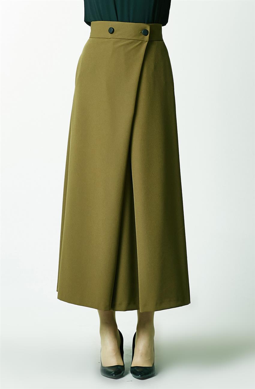 Skirt-Olive KA-A7-12056-33