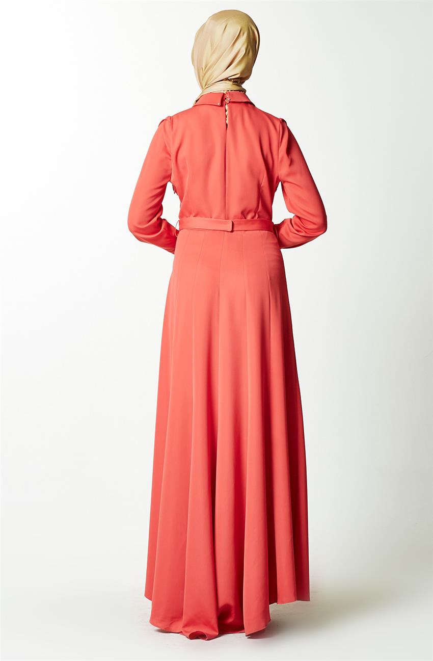 Evening Dress Dress-Coral KA-B4-23018-37
