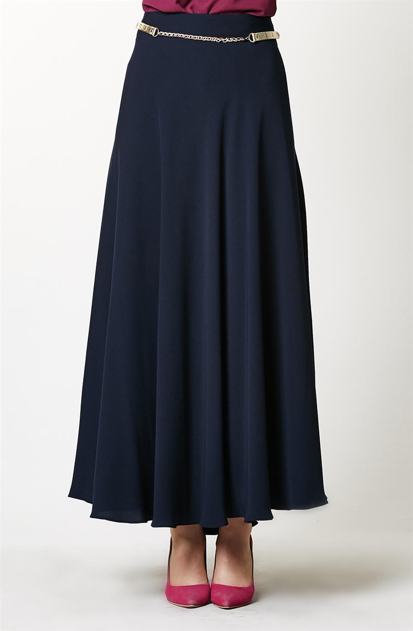 Skirt-Navy Blue 8364-1-17