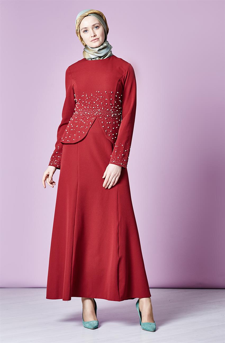 فستان سهرة فستان-أحمر ar-1720-34