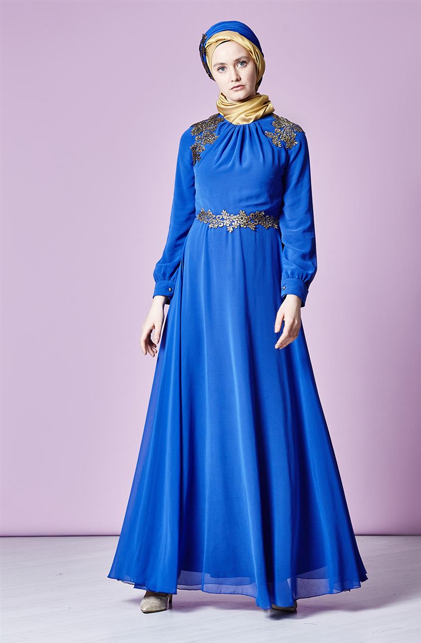 فستان سهرة فستان-أزرق غامق ar-3010-47