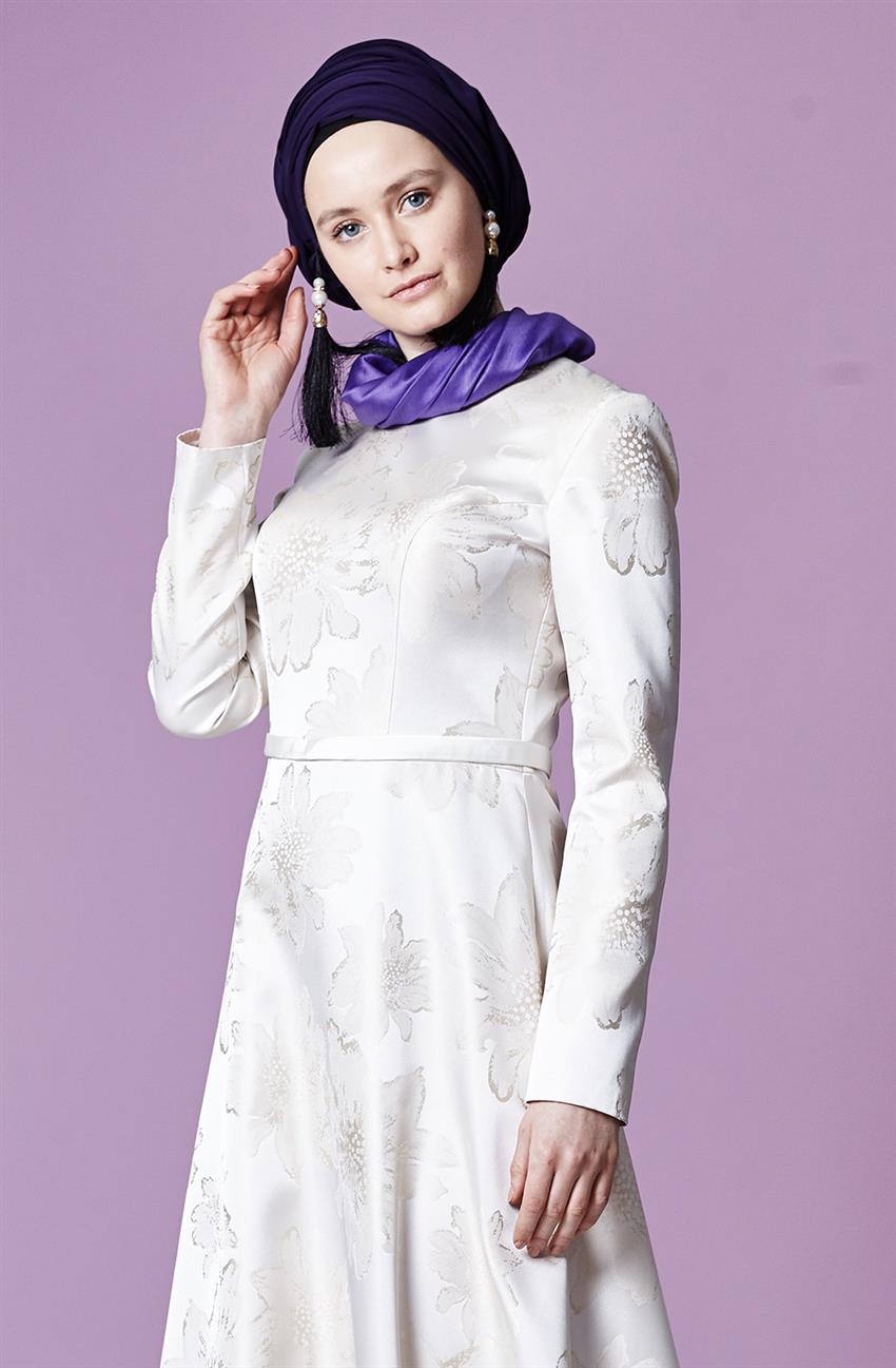 فستان سهرة فستان-أبيض ar-6399-52