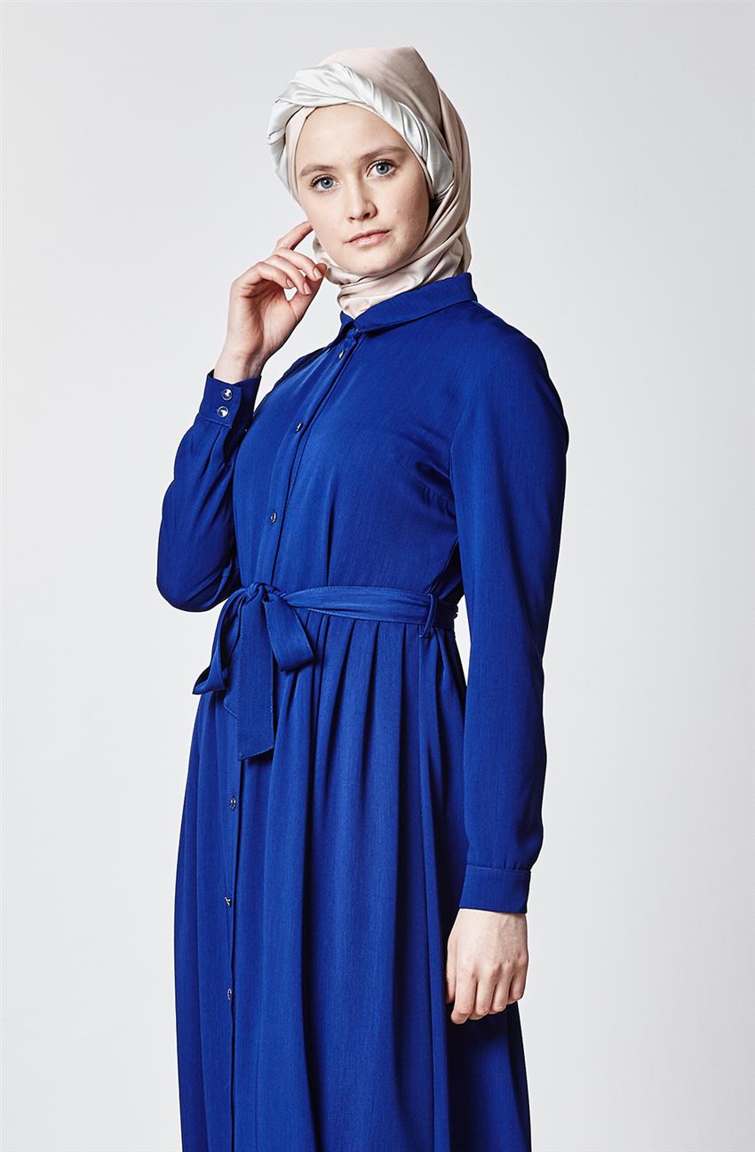 فستان-أزرق غامق Z1136-69