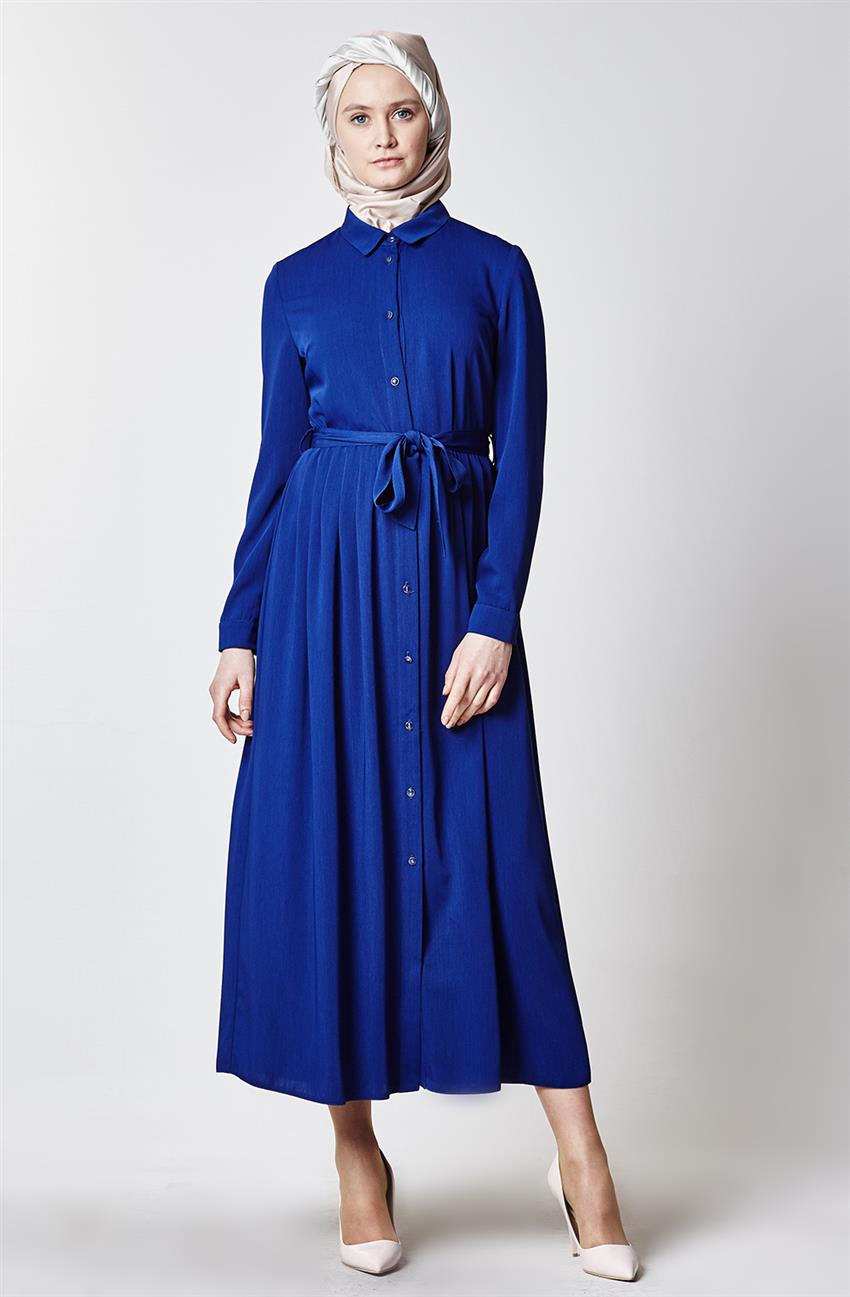 فستان-أزرق غامق Z1136-69