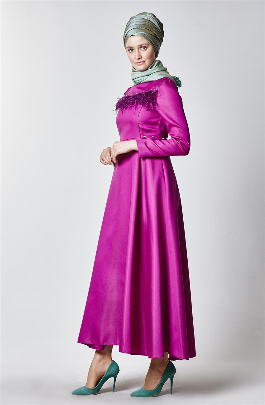 Evening Dress Dress-Fuchsia Z1256-26