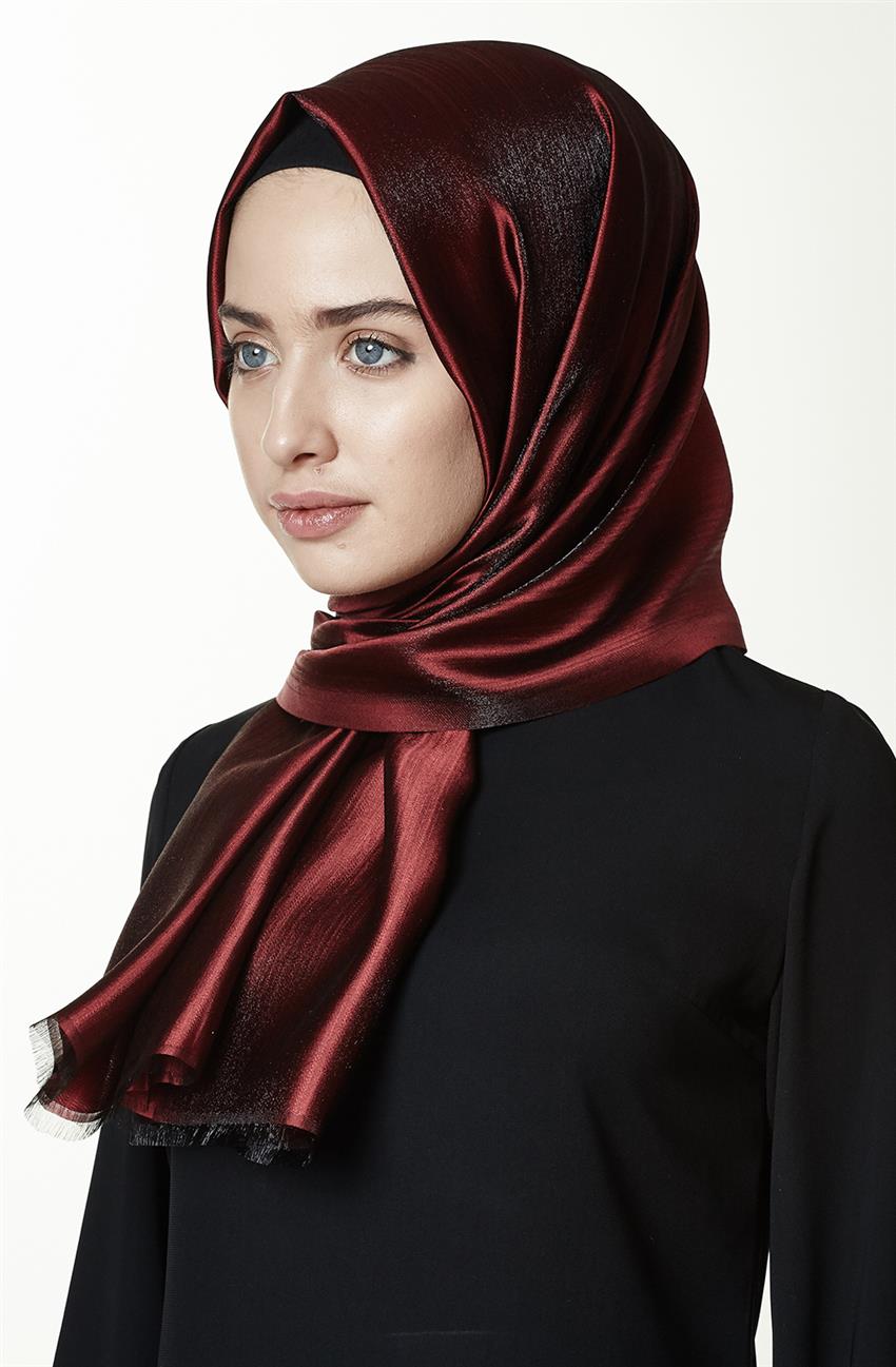 Kayra Shawl-Claret Red KA-A7-SAL05-26