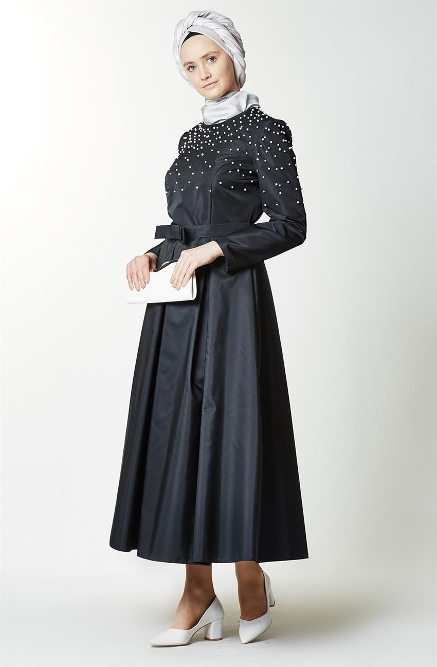 Dress فستان سهرة-أسود ar-6468