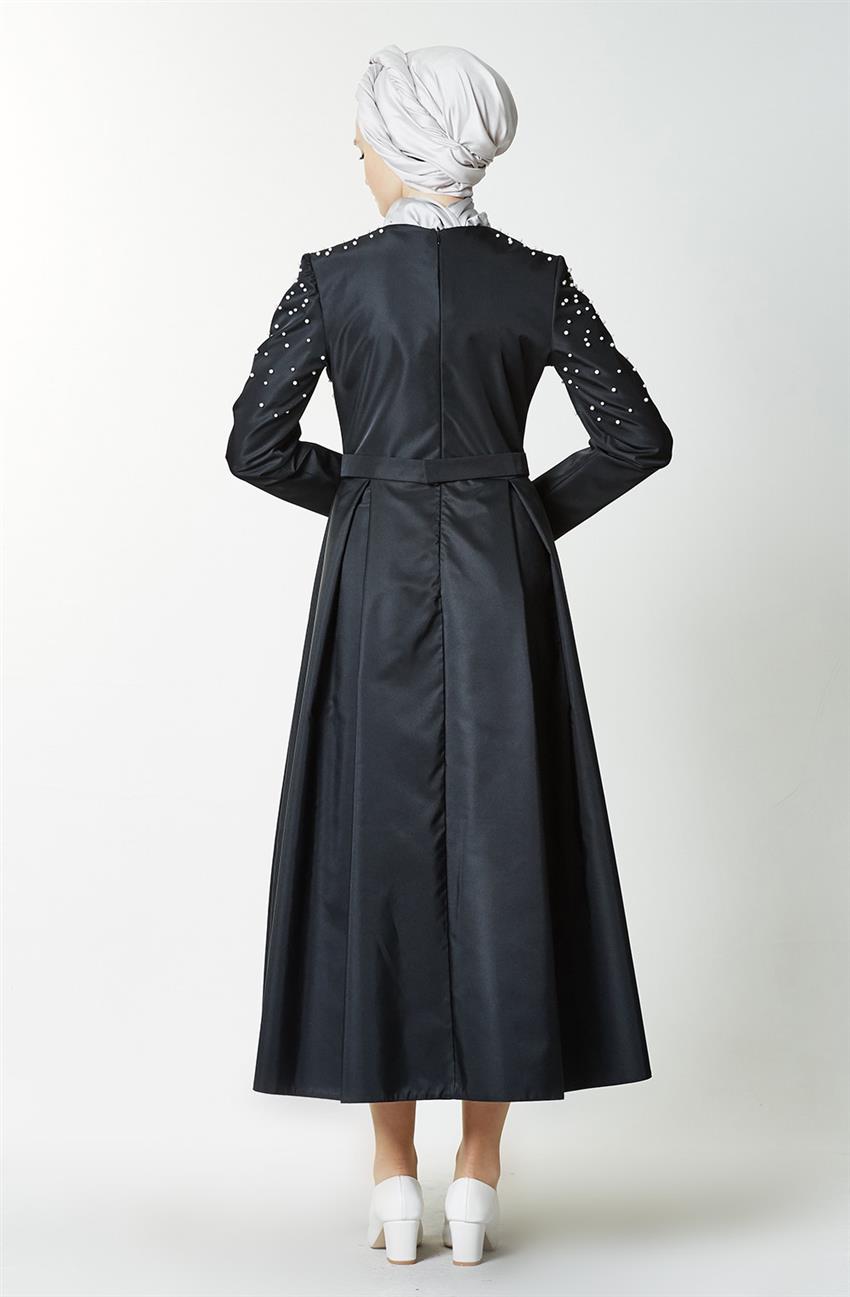 Dress Abiye-Siyah 6468-01