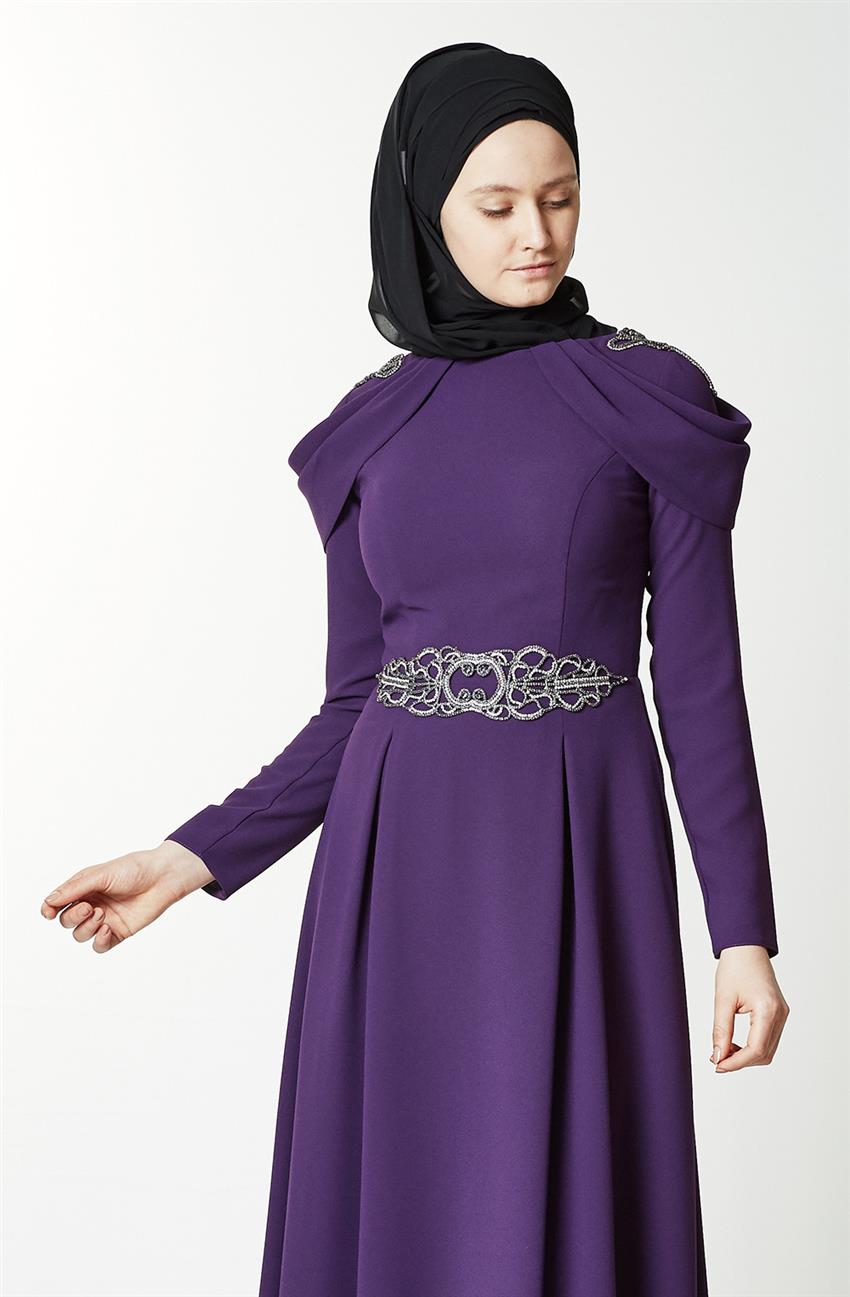فستان سهرة فستان-أرجواني ar-2240-51