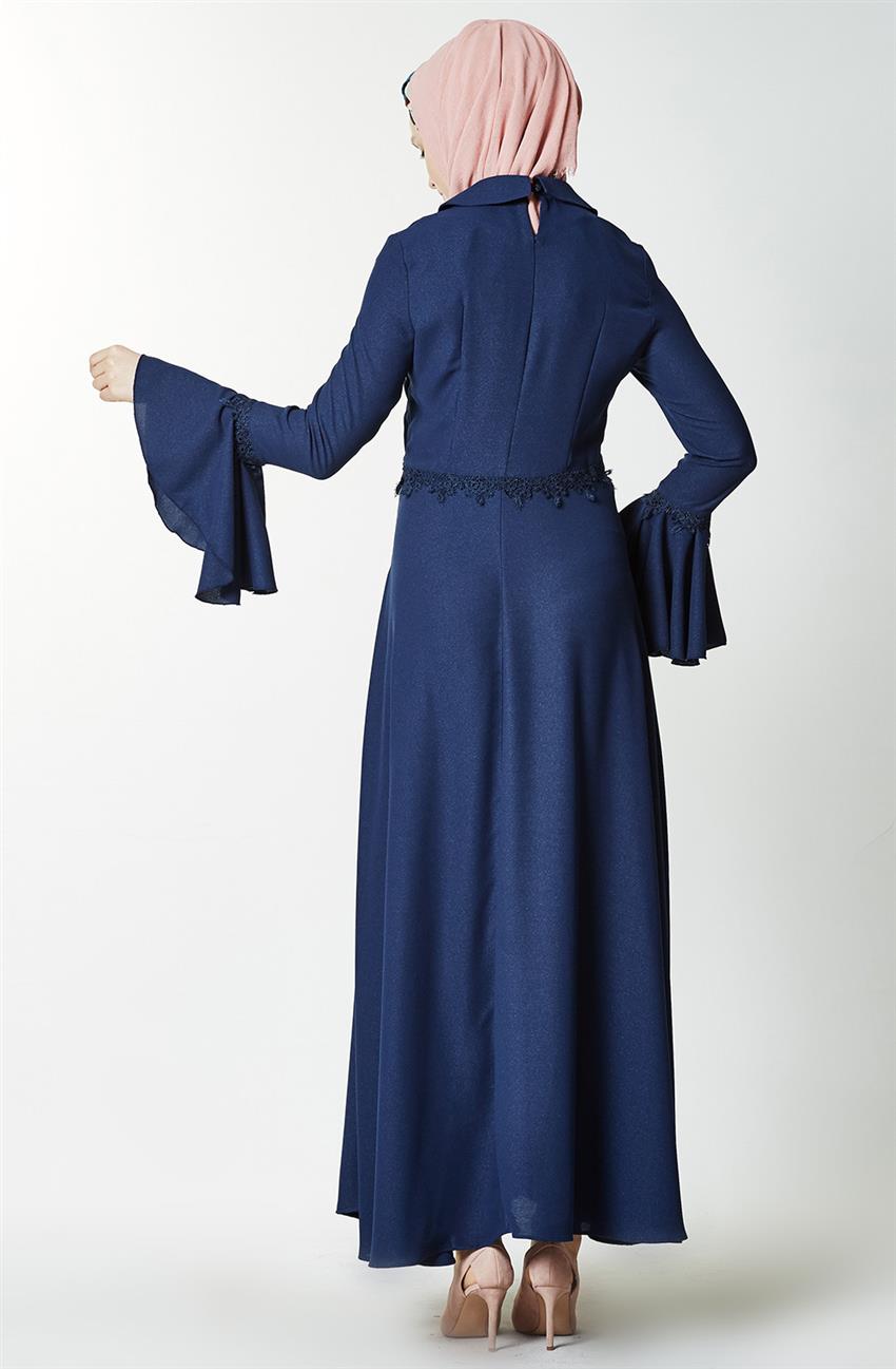 Evening Dress Dress-Navy Blue Z1179-08