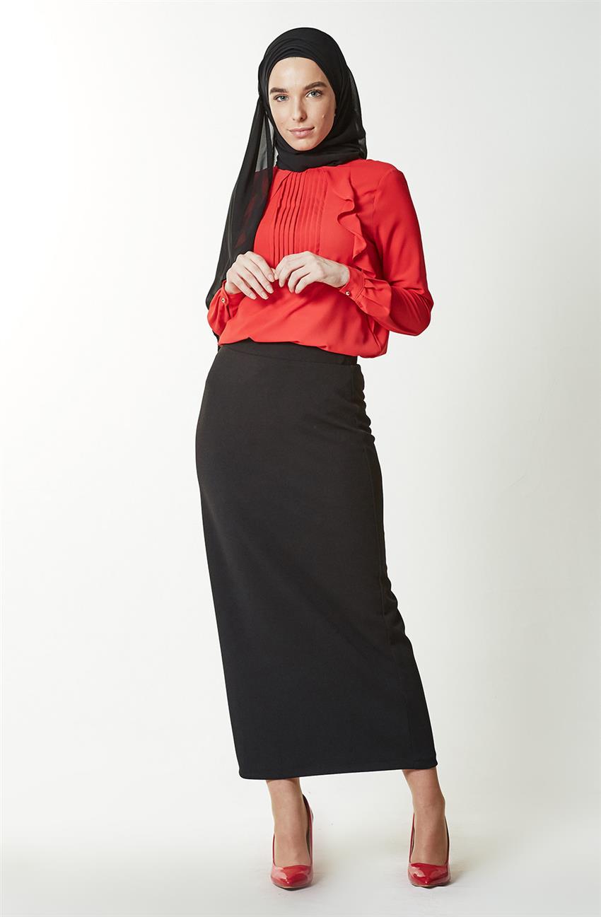 Skirt-Black MS651-01