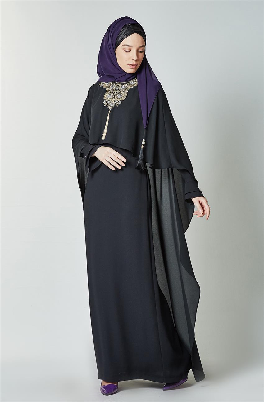 Evening Dress-Black KA-B7-23079-12