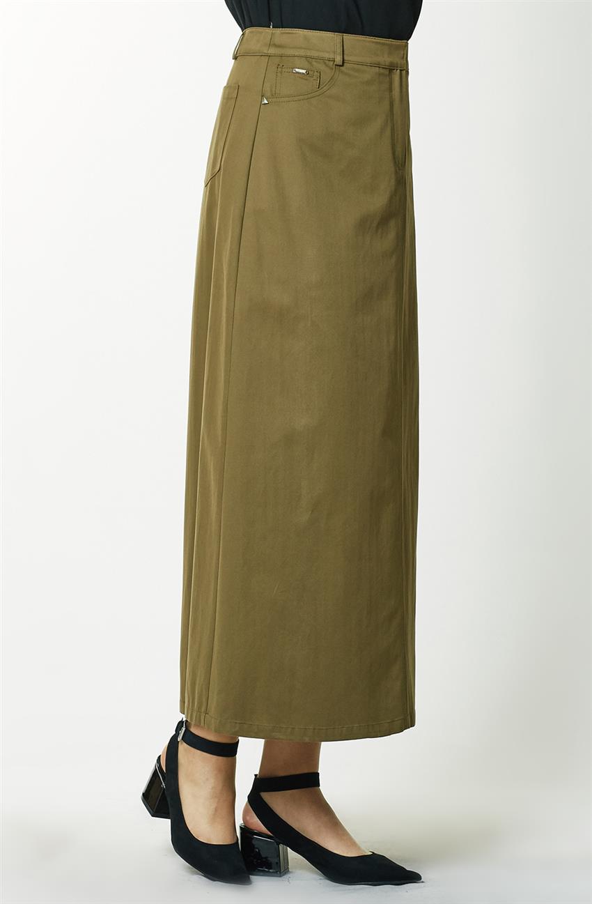 Skirt-Khaki 7Y1325-27