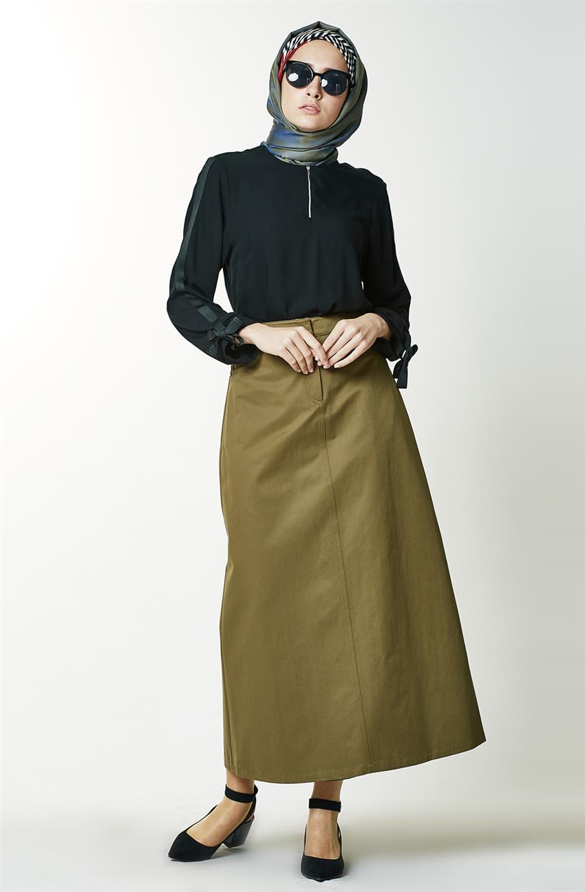 Skirt-Khaki 7Y1325-27