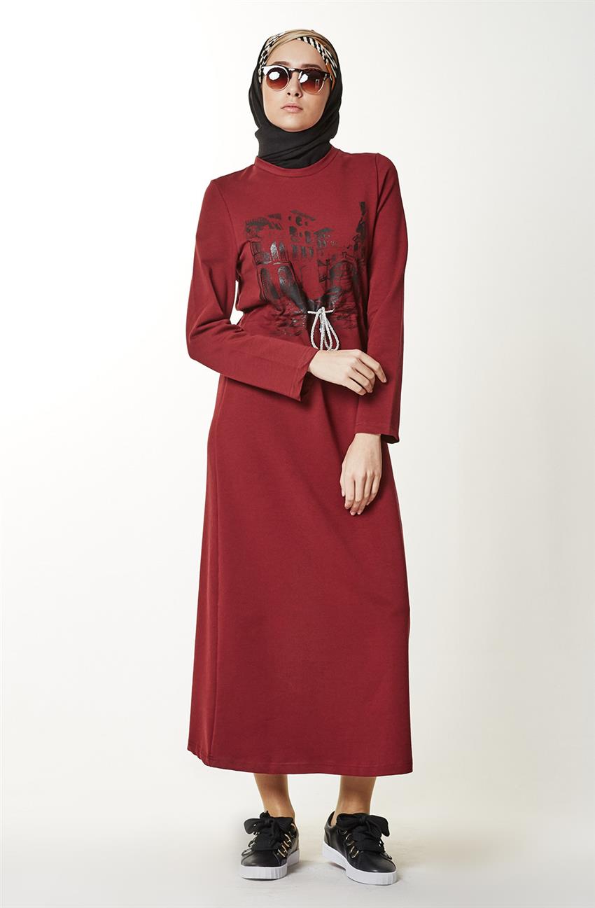 Dress-Claret Red A4078-30