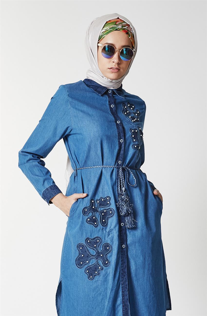 Jeans Tunic-Ice Blue 291-14
