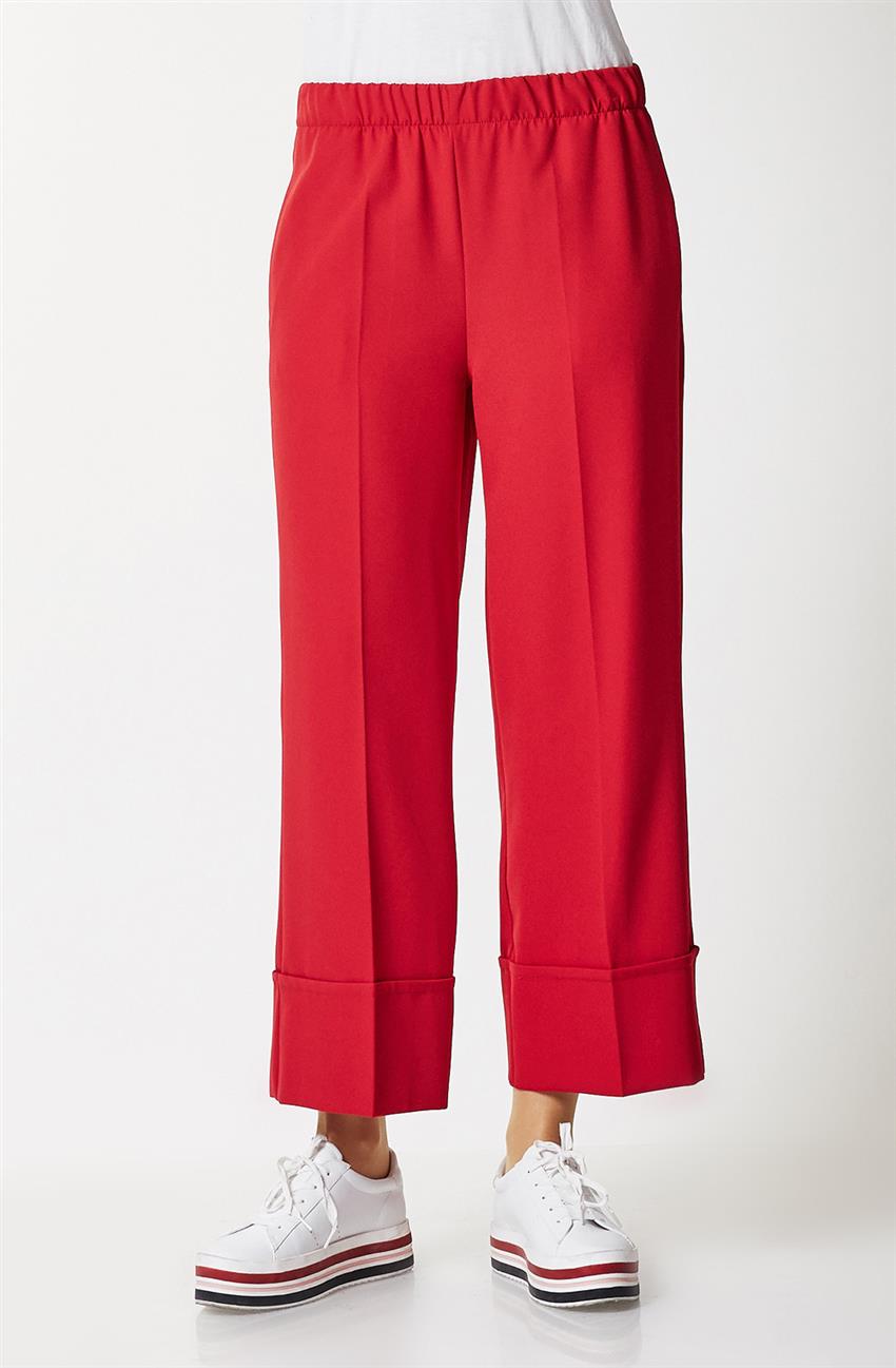 Pants-Red MR3035-34