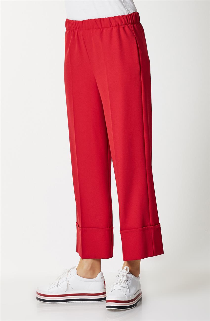Pants-Red MR3035-34