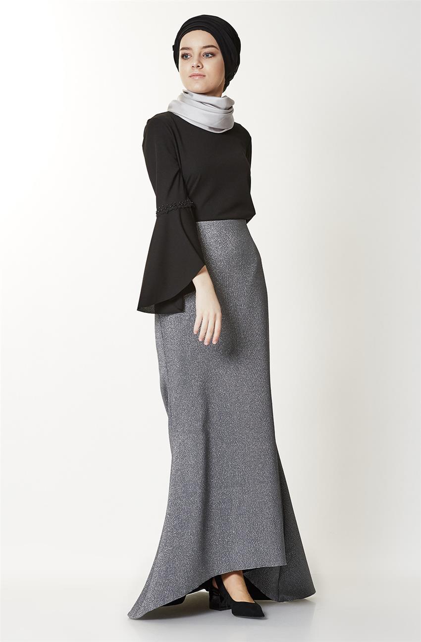 Skirt-Gray MS851-04
