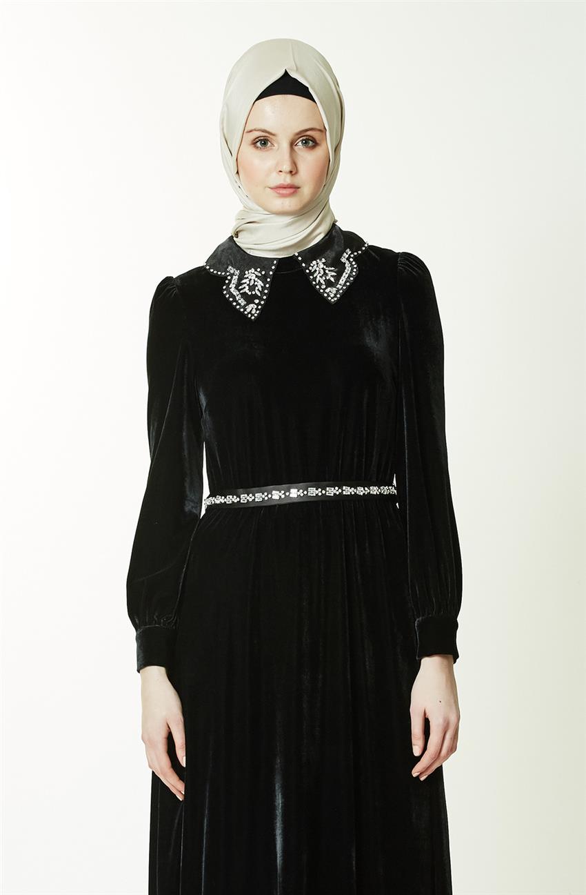 Evening Dress-Black KA-A7-23048-12
