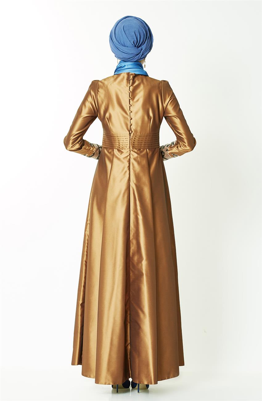 Evening Dress-Gold KA-B7-23049-63