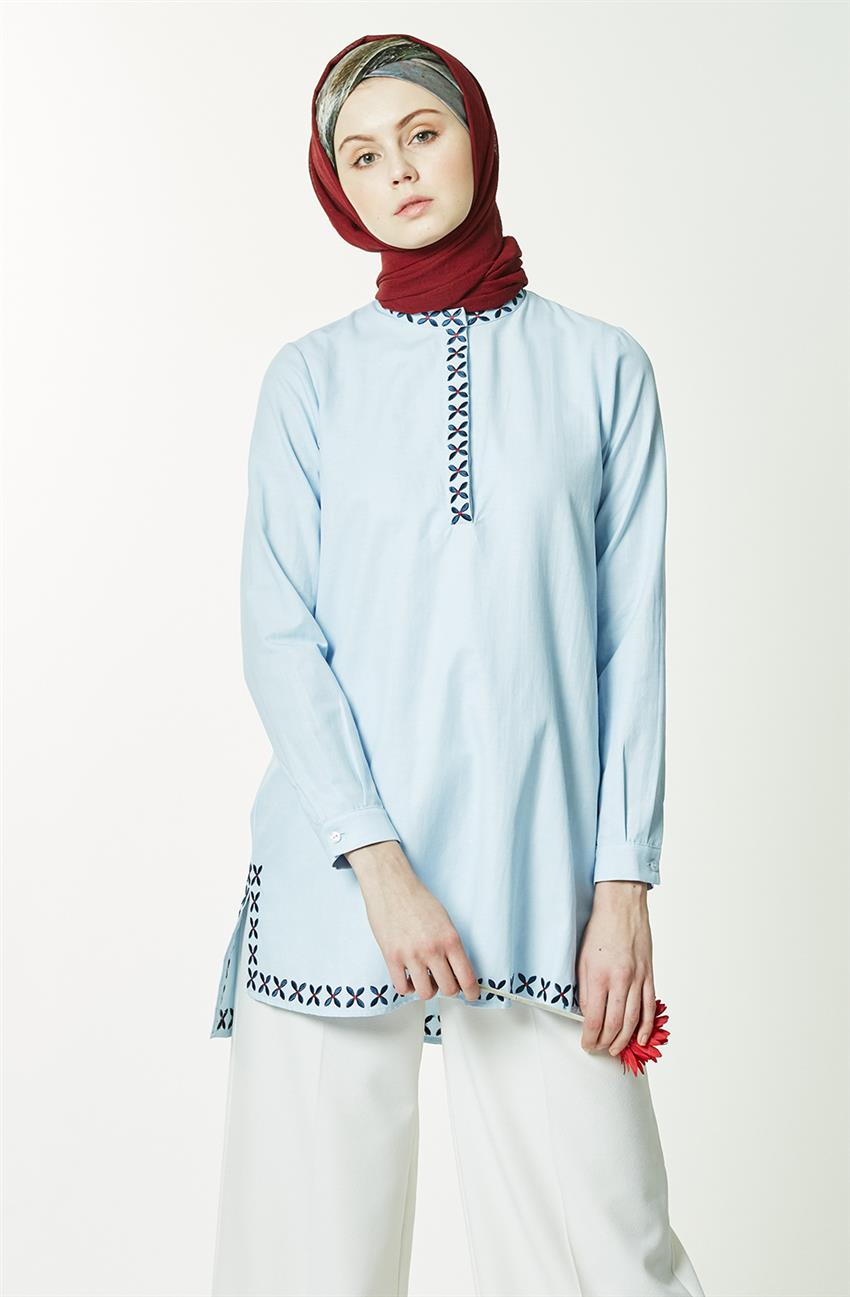 Blouse-Baby Blue 8Y3452-118
