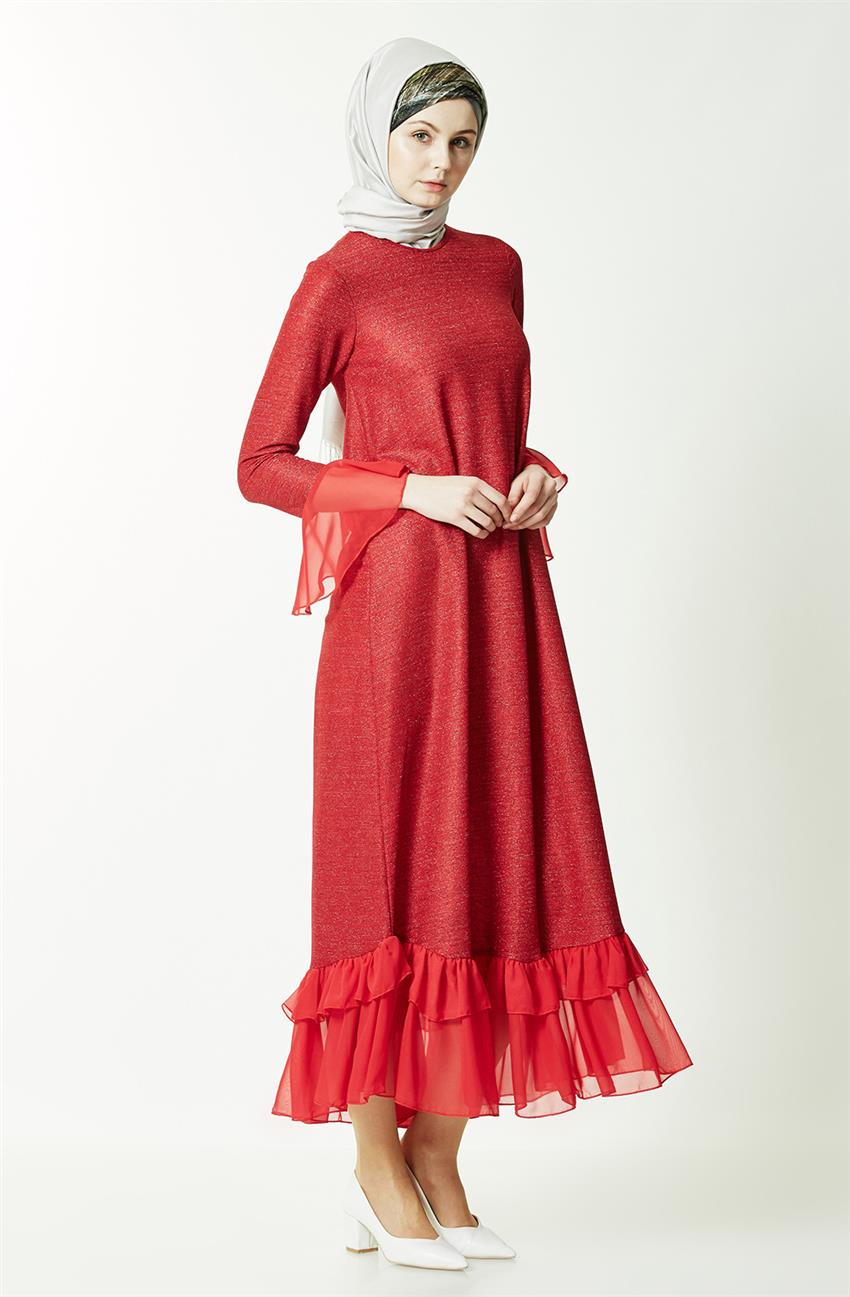 Kırmızı Elbise 2340-34