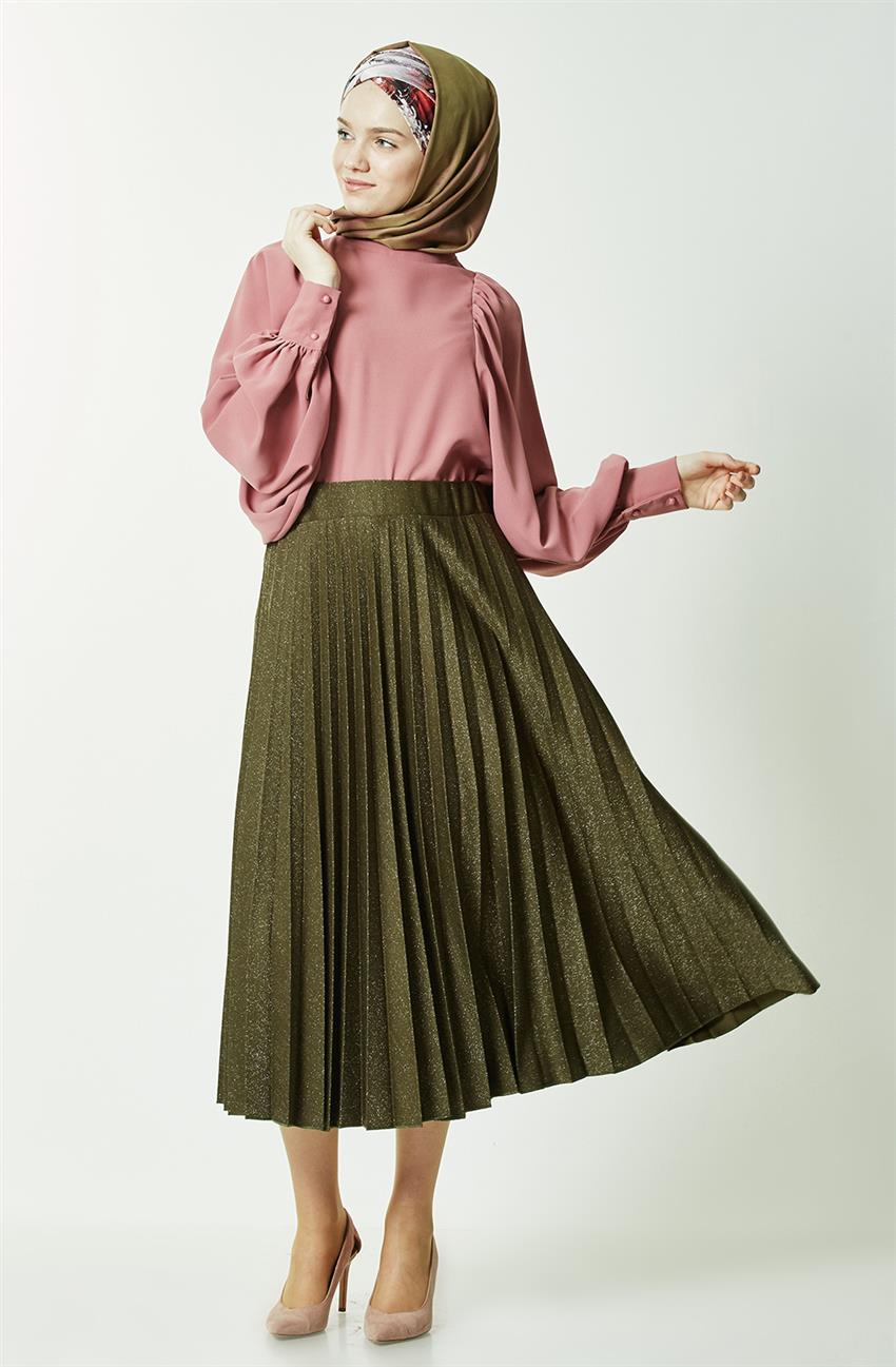 Skirt-Khaki BL2626-27