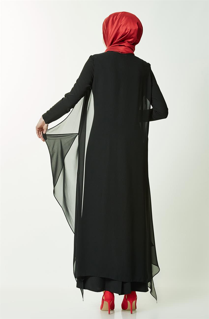 Siyah Elbise 6K9224-01